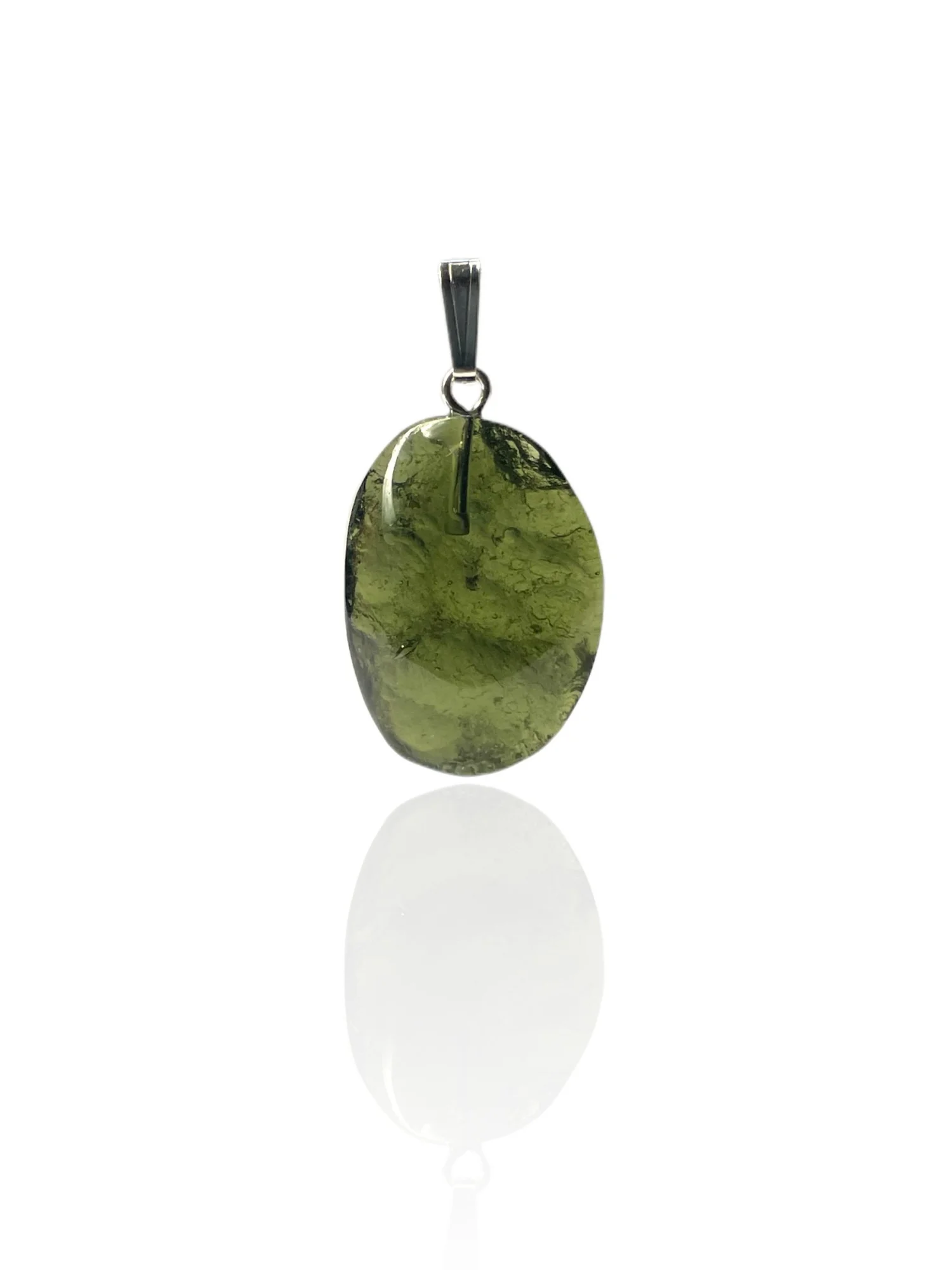 Moldavite pendant cabochon