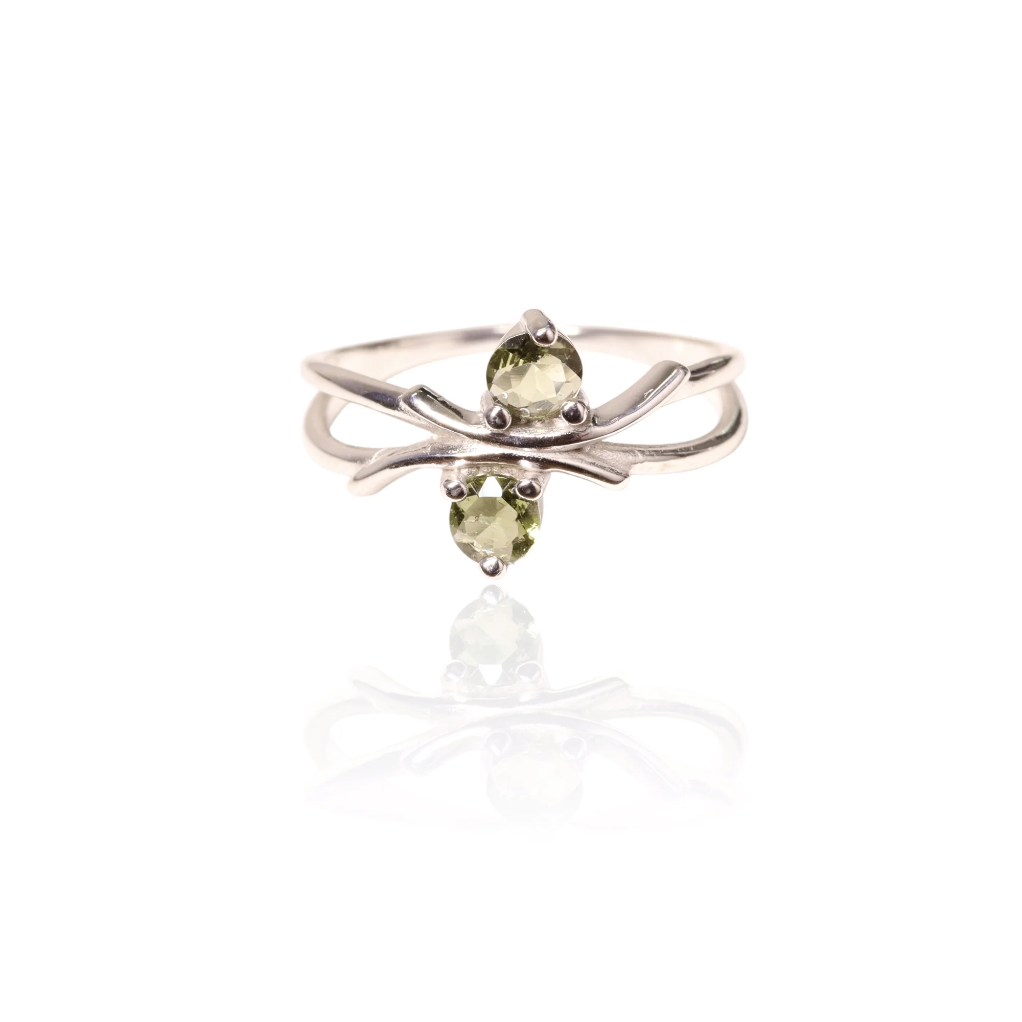 Moldavite ring round
