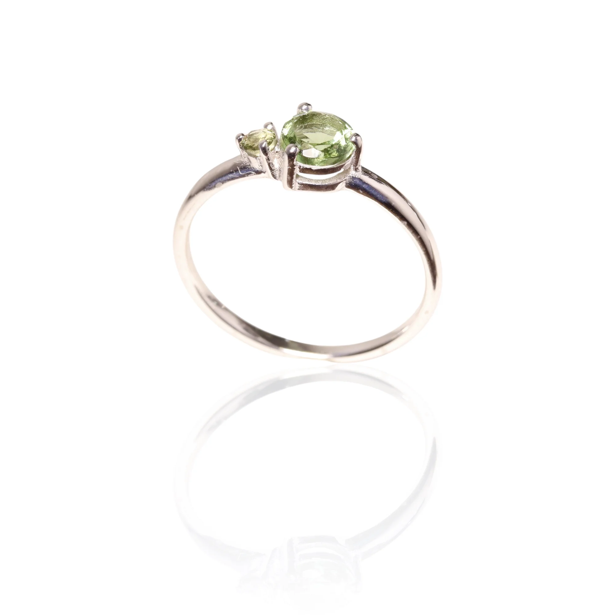 Moldavite ring