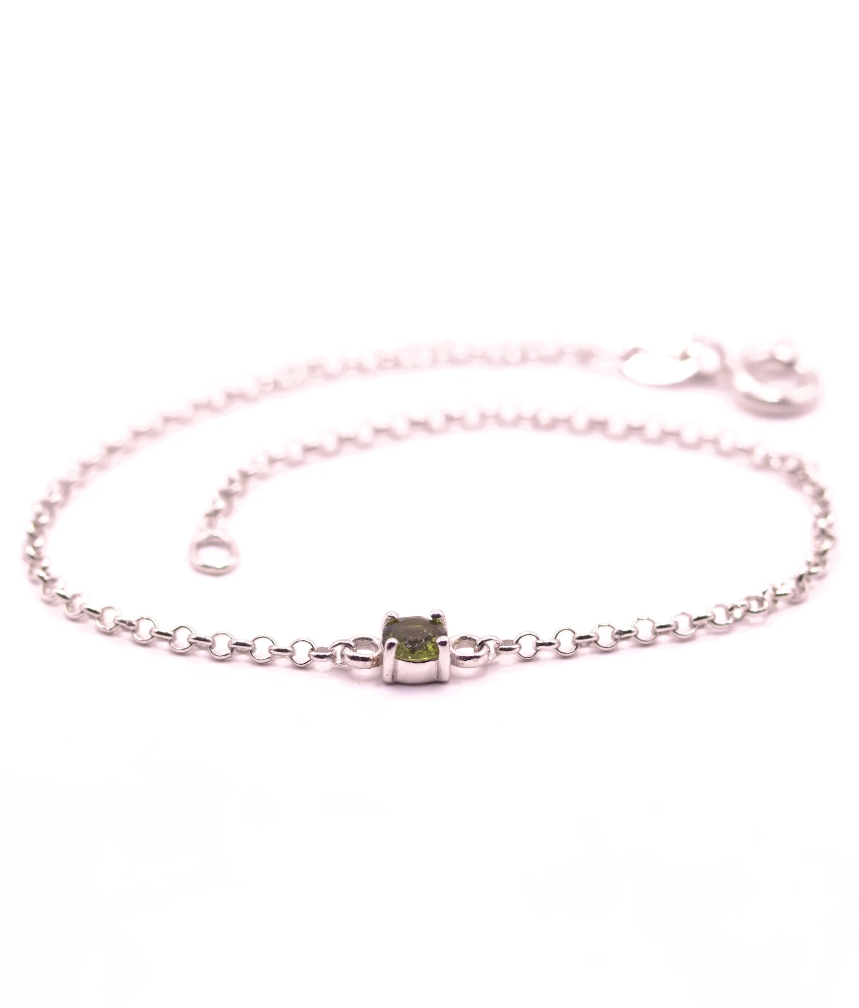 Moldavite bracelet round